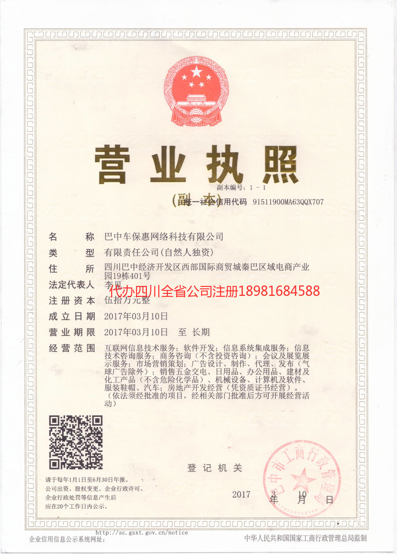 兴文兴文车保惠网络科技有限公司