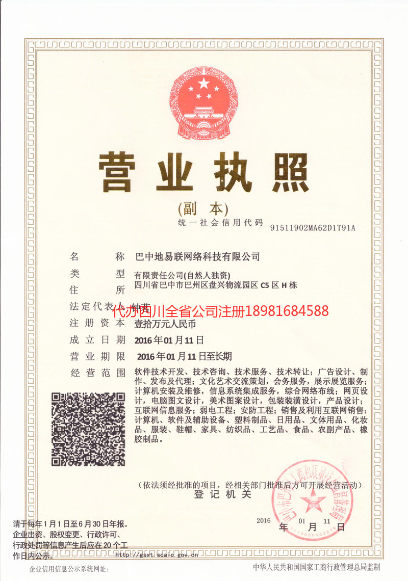兴文兴文地易联网络科技有限公司